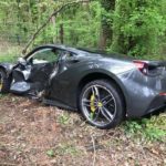 Ferrari 488GTB crashed in the UK-1