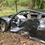 Ferrari 488GTB crashed in the UK-2