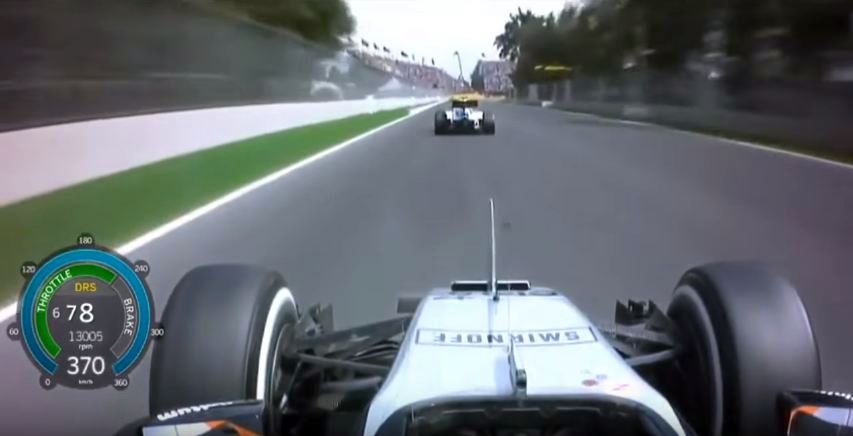 Force India F1 car top speed-Sergio Perez-2016 Mexican GP