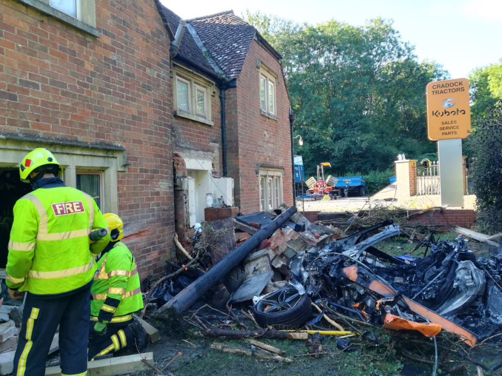 McLaren 570S-Crash-Trowbridge-Wiltshire-UK