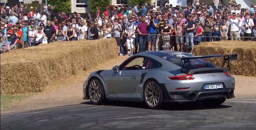 Porsche 911 GT2 RS Donut Fail-Goodwood
