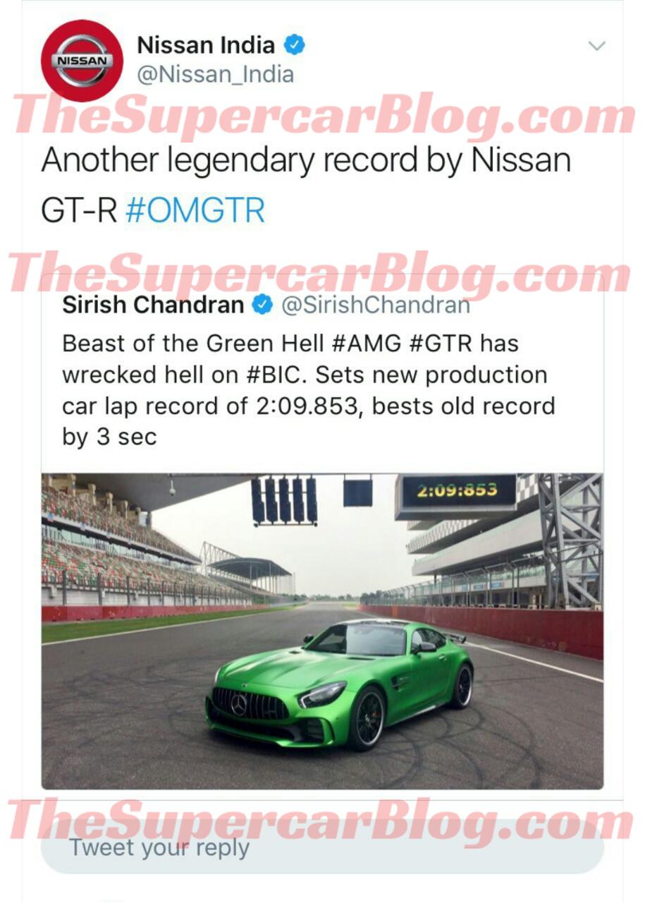 Nissan-India-AMG GT R-retweet