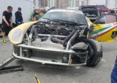 Ferrari 599 GTB drift car catches Fire on Debut