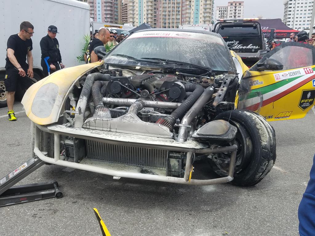Ferrari 599 GTB Formula Drift-Fire-Long Beach-1