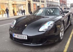 VIDEO: Straight piped Porsche Carrera GT out and about in London