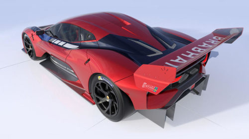 Brabham BT62 Rear Quarter View Red