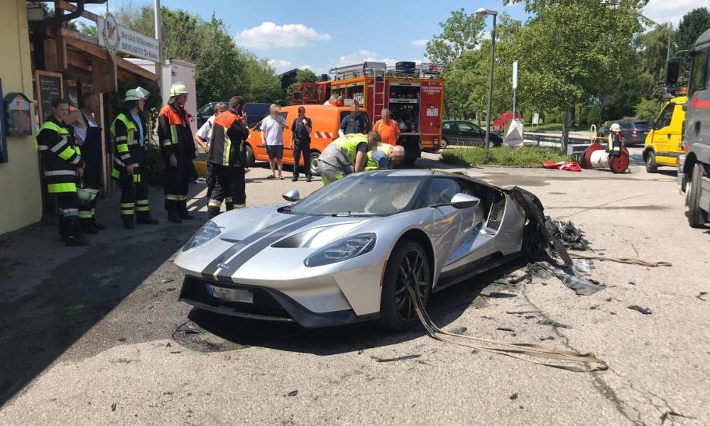 2017 Ford GT burns to the ground in Germany