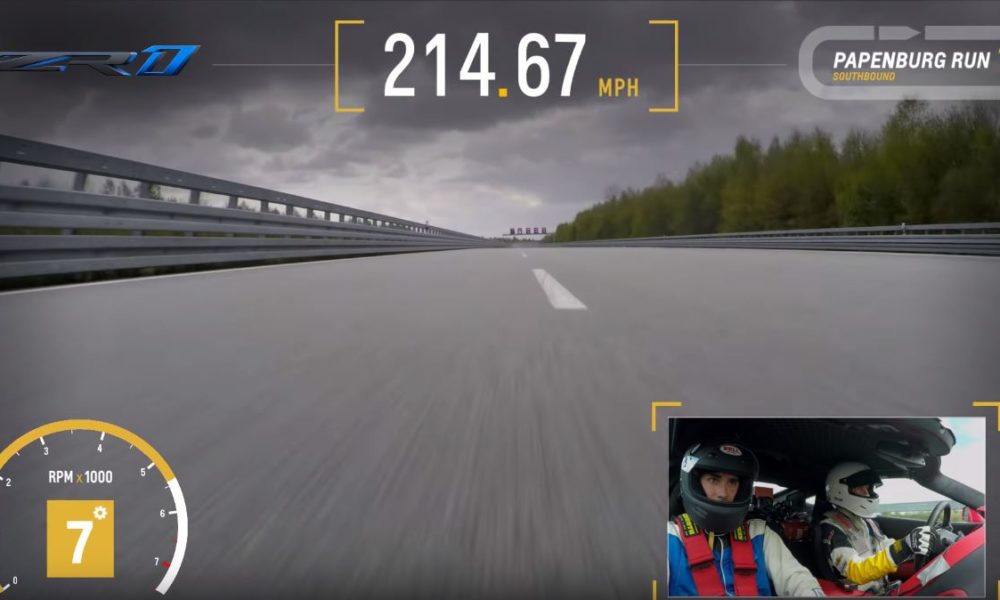 VIDEO: 2019 Corvette ZR1 Hits a Top Speed of 215 MPH