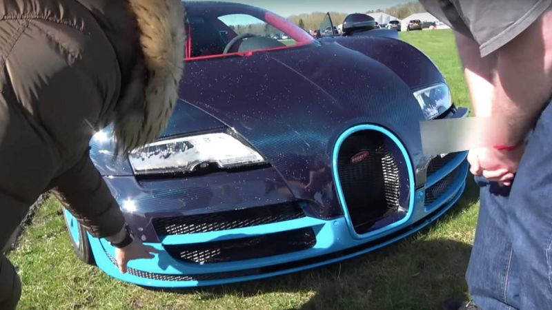 Bugatti Veyron Hits 208 MPH and Crashes at Bruntingthorpe
