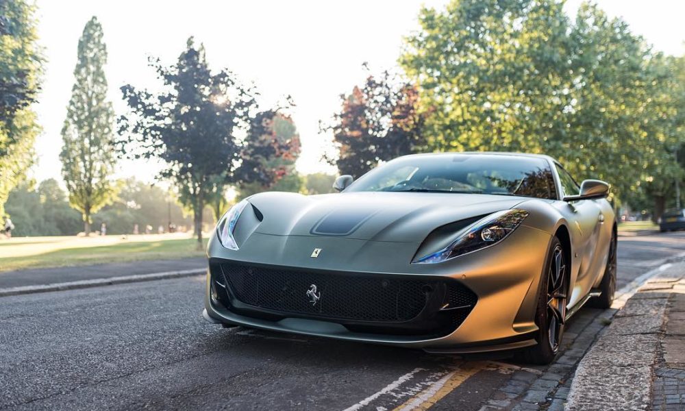 Gordon Ramsay takes Delivery of his Satin Green Ferrari 812 Superfast