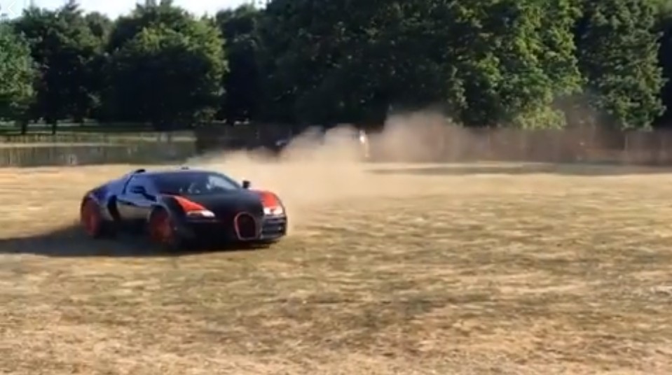 VIDEO: Bugatti Veyron WRC Brings a Dust Storm to a Supercar Event