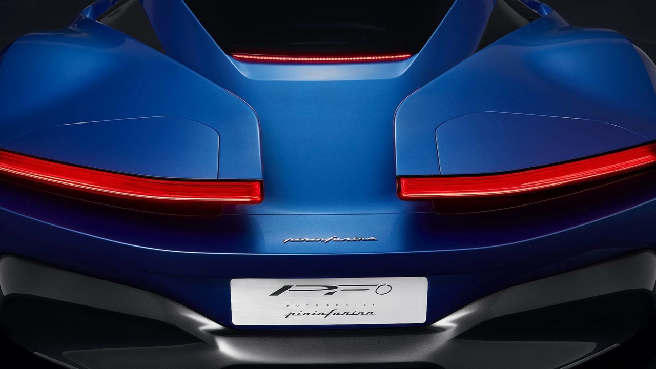 Pininfarina PF0 Electric Hypercar Teaser Rear