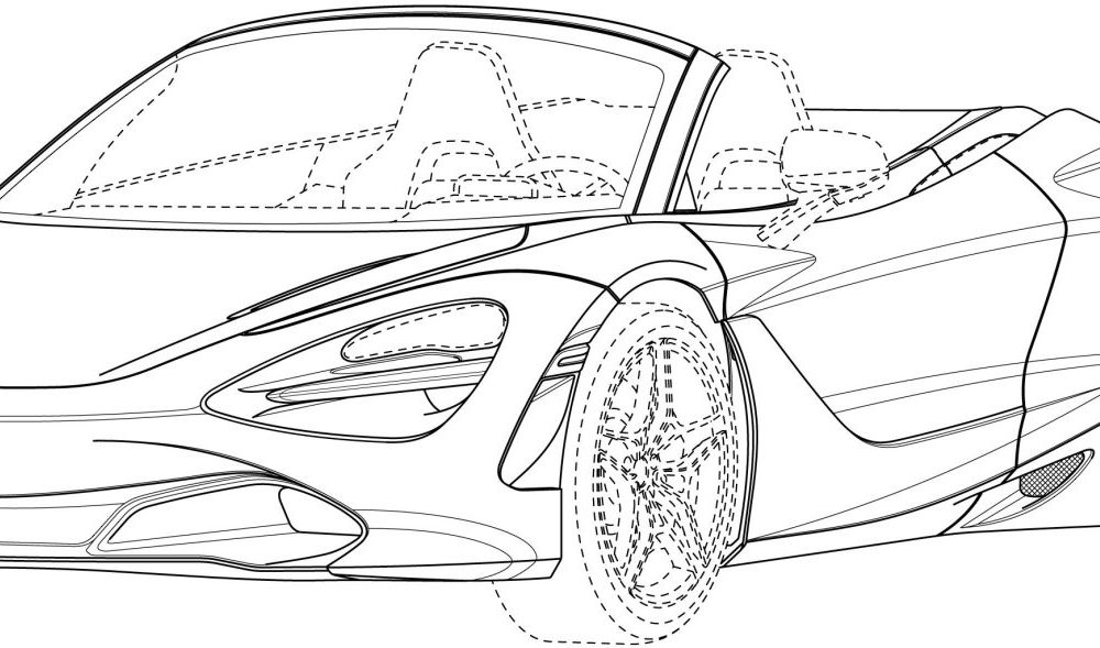 McLaren 720S Spider Patent Images Leaked