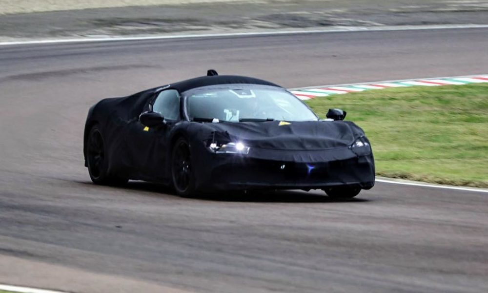 Mid-Engine Ferrari Hybrid spied with Production Bodywork