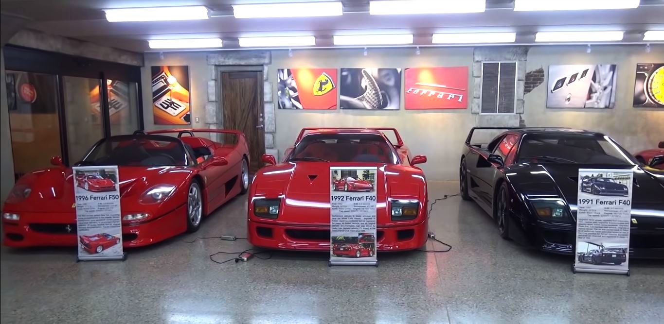 Ferrari themed mancave Phil Trigiani