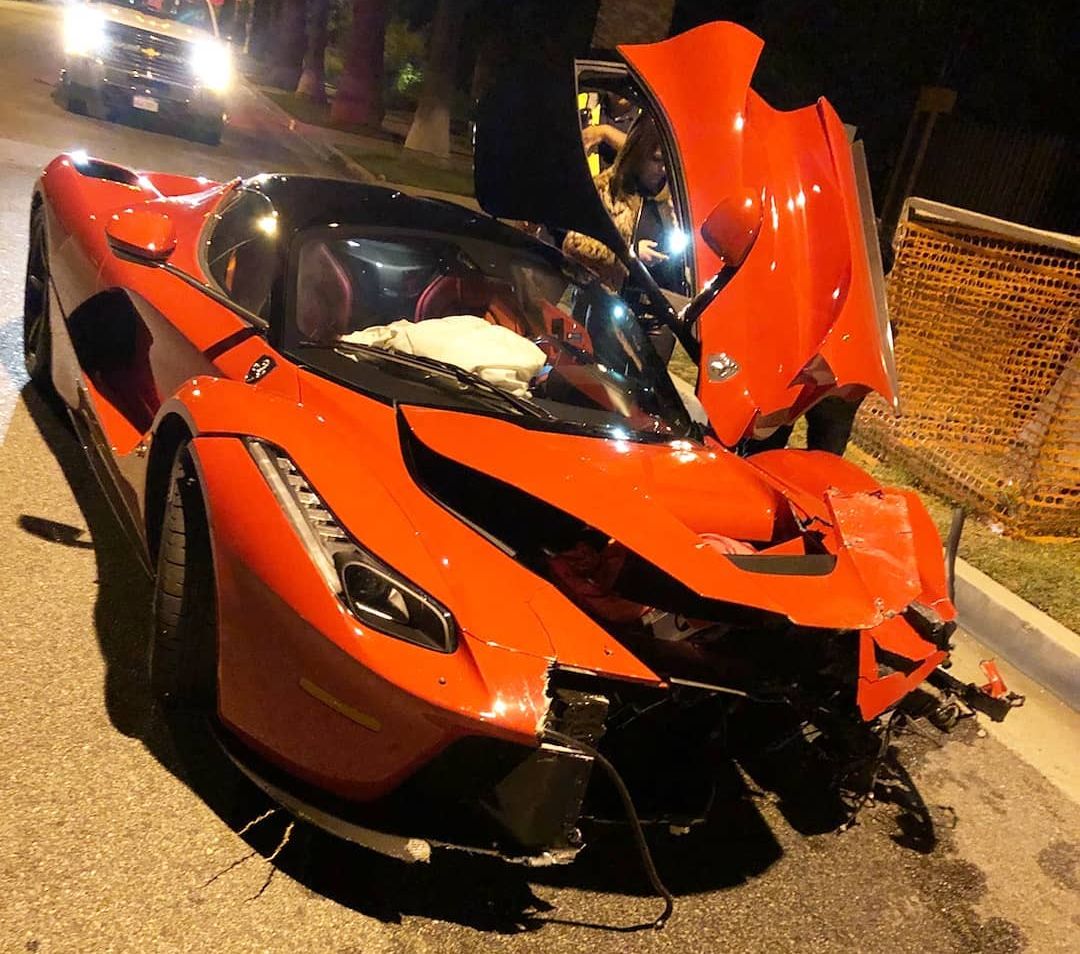 LaFerrari crash Beverly Hill California USA