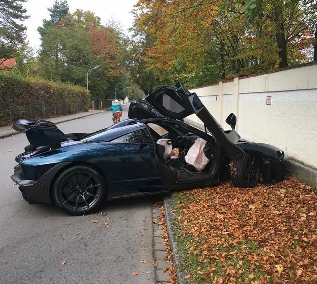 McLaren Senna crash Germany