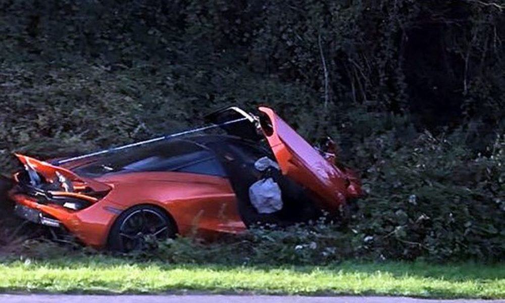 McLaren 720S Crashes into a Hedge in the UK