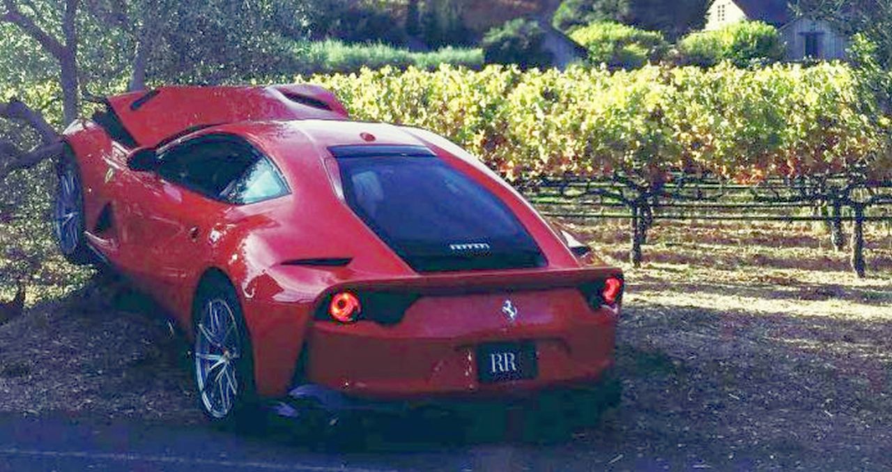 Ferrari 912 Superfast-crash-Rob Report 2018