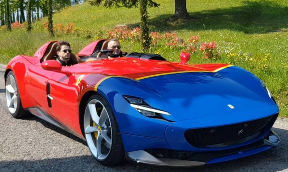 Charles Leclerc Spotted in a Ferrari Monza SP2
