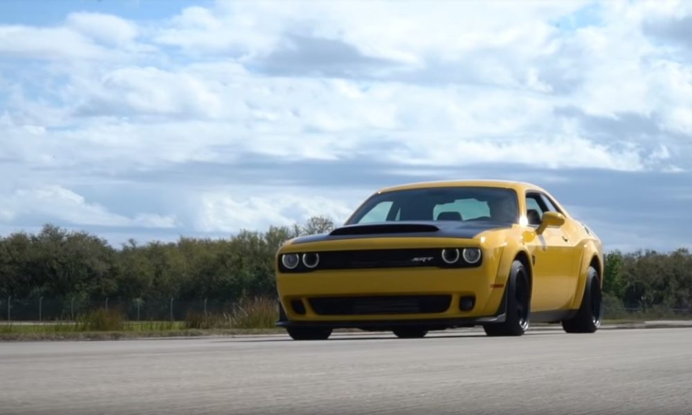 Watch a 2018 Dodge Challenger SRT Demon Clock 211 MPH!