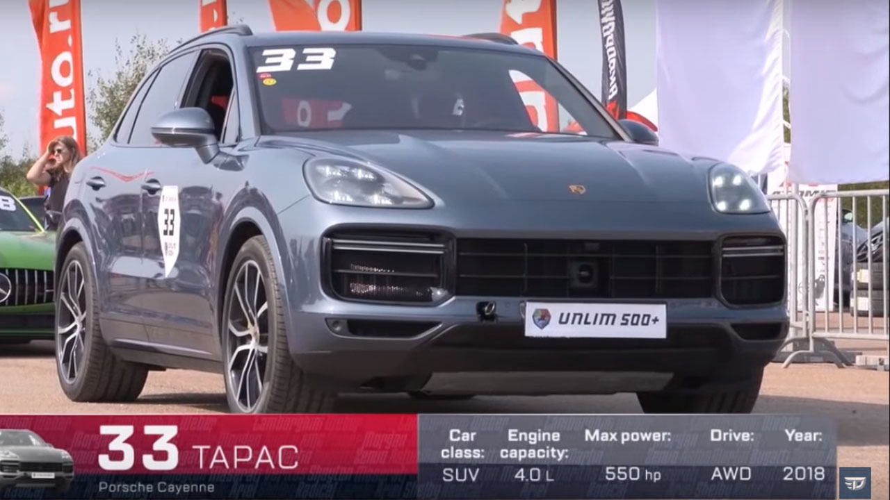Lamborghini Urus Porsche Cayenne Turbo Drag Race
