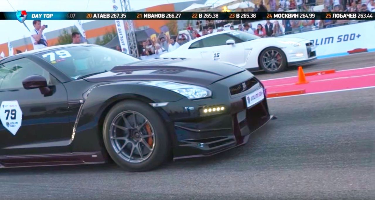 Nissan GT-R Unlim 500-drag race-Russia