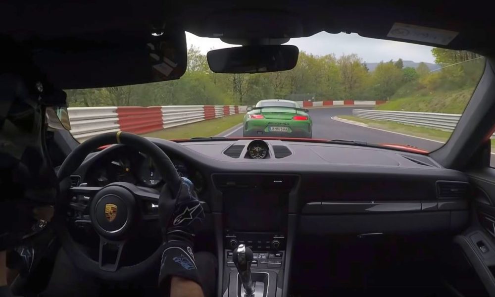 Nurburgring Battle: Watch Porsche 911 GT3 RS and Mercedes-AMG GT R in a Green Hell Fight!