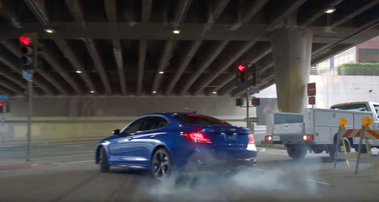 Genesis G70-stunt-video1