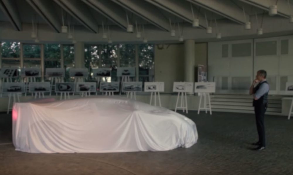 Here’s Bugatti’s EB110 Tribute Car under covers