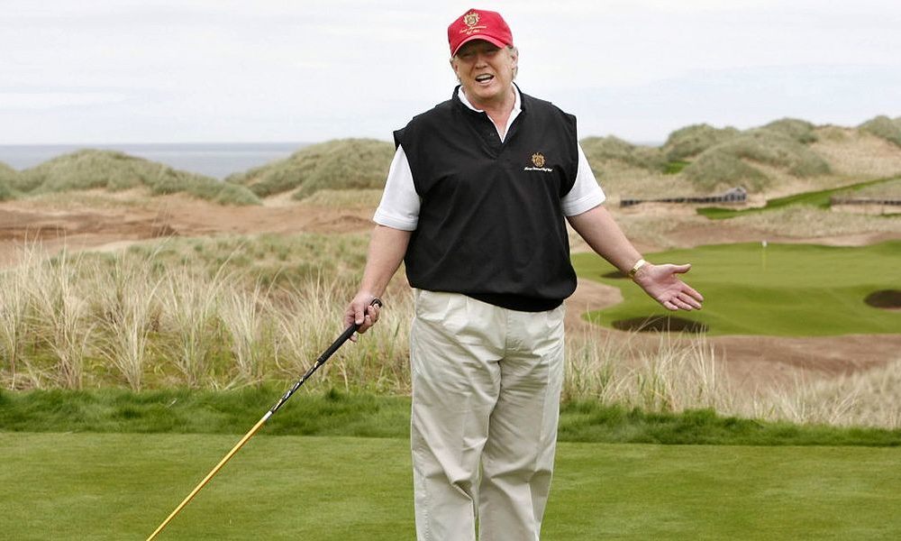 Ford Focus Driver damages President Donald Trump’s Golf Course