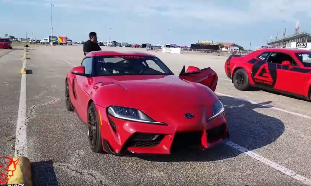 Drag Race War: Modified Toyota GR Supra vs Souped-Up Dodge Demon