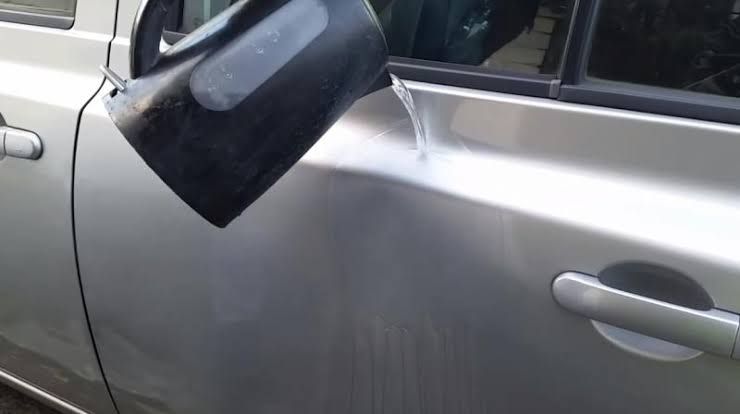 Car-dent-removal-hot water