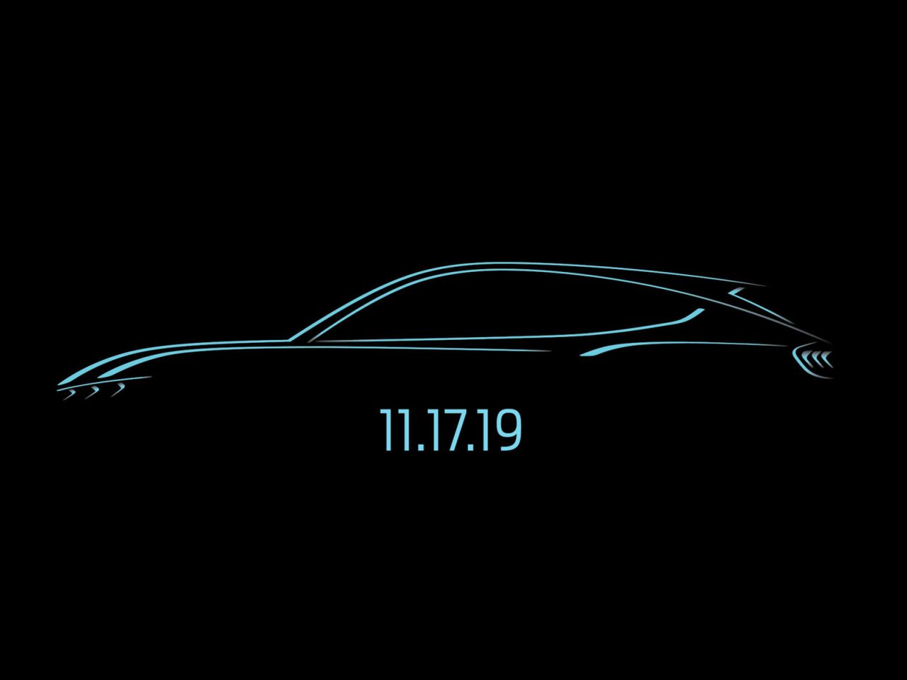 Ford Mustang Mach-E Electric SUV-Teaser
