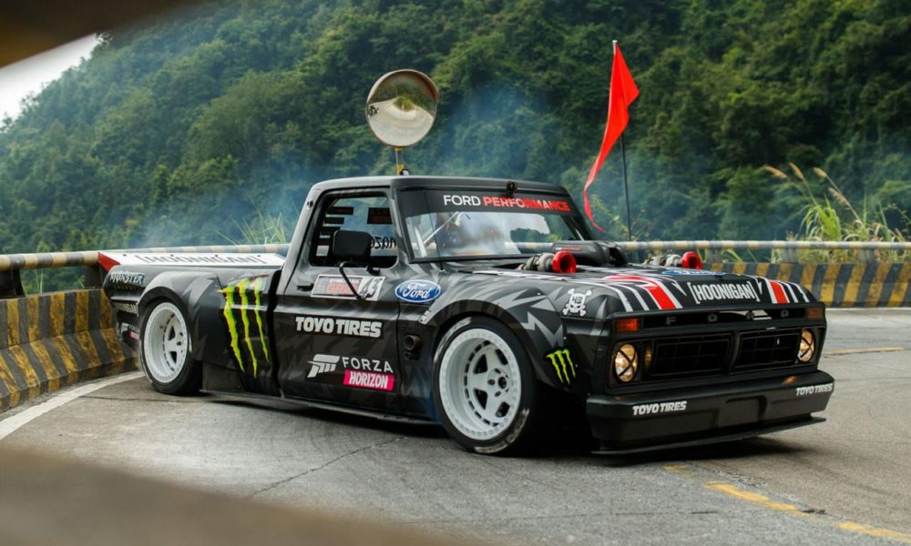 Climbkhana 2: Ken Block takes on Tianmen Mountain in 914 HP Hoonitruck