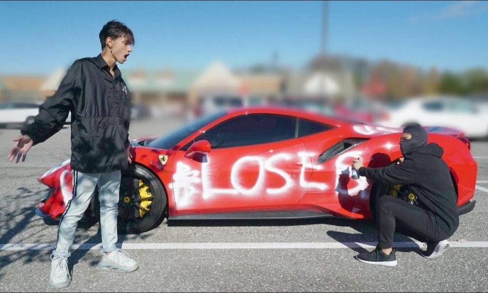 Lucas Dobre’s Ferrari 488 Pista Vandalized. Or was it a Prank?