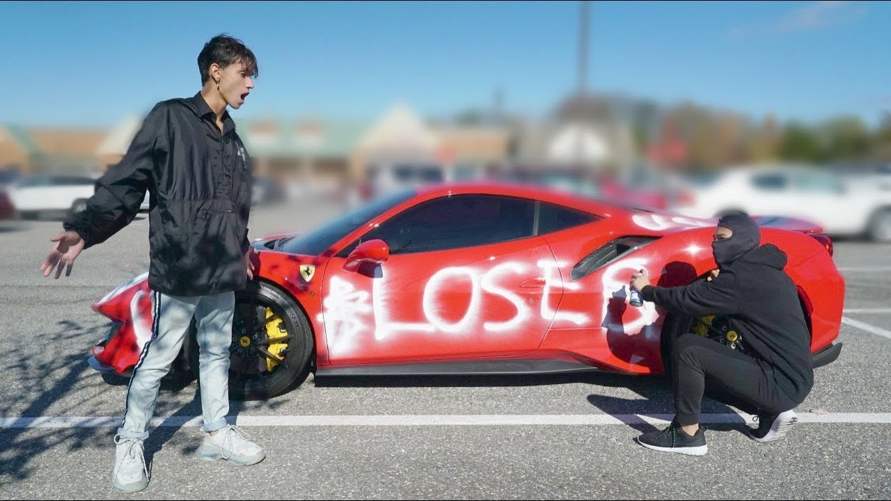 Lucas and Marcus-Ferrari-vandalized