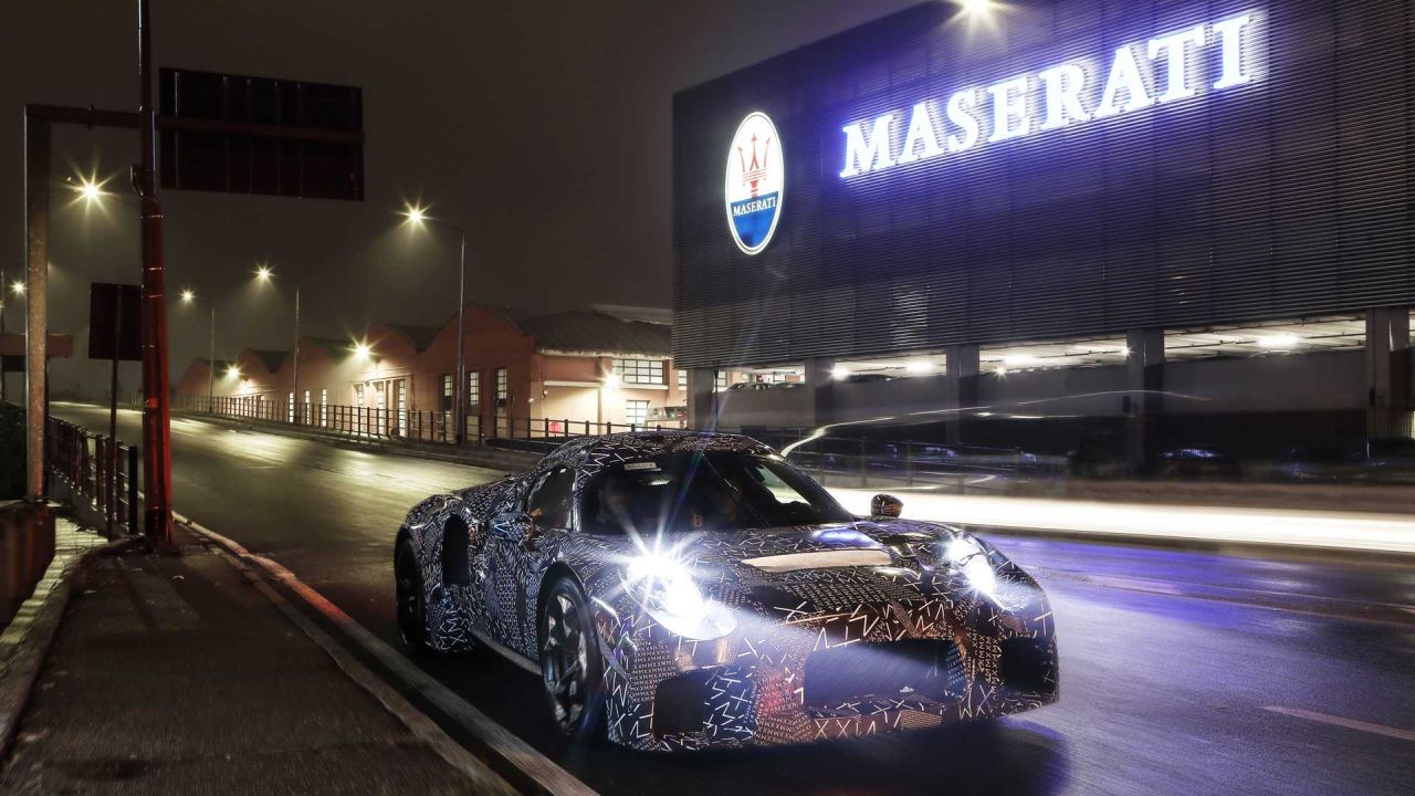 Maserati mid-engine super sports car prototype-1