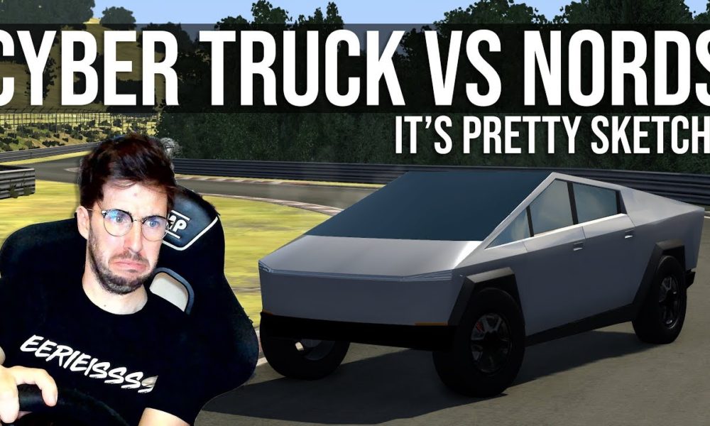 Sim Racer takes the Tesla Cybertruck to Nurburgring