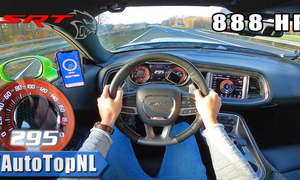 888 HP Dodge Challenger Hellcat XR Autobahn Top Speed Run