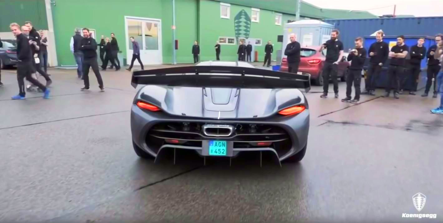 Koenigsegg Jesko prototype-first test drive