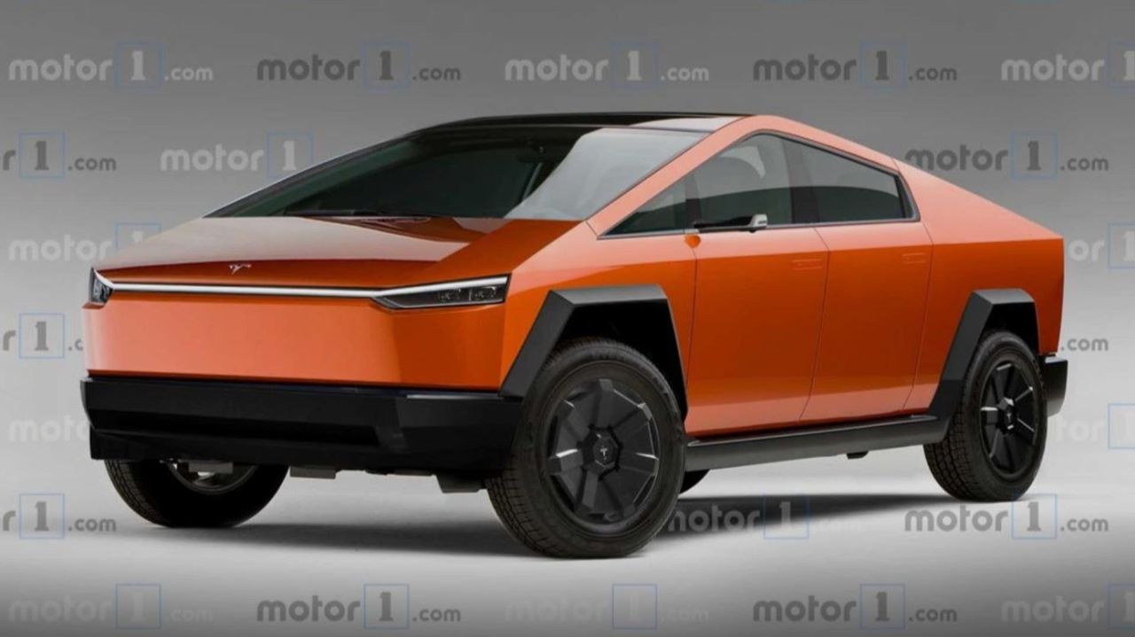 Production-spec Tesla Cybertruck-Rendering