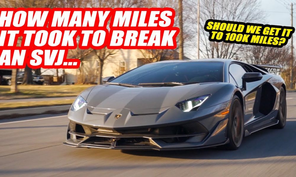 Highest Mileage Lamborghini Aventador SVJ