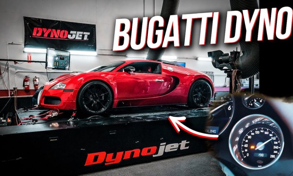 This 2006 Bugatti Veyron makes about 1,076 HP on the Dyno