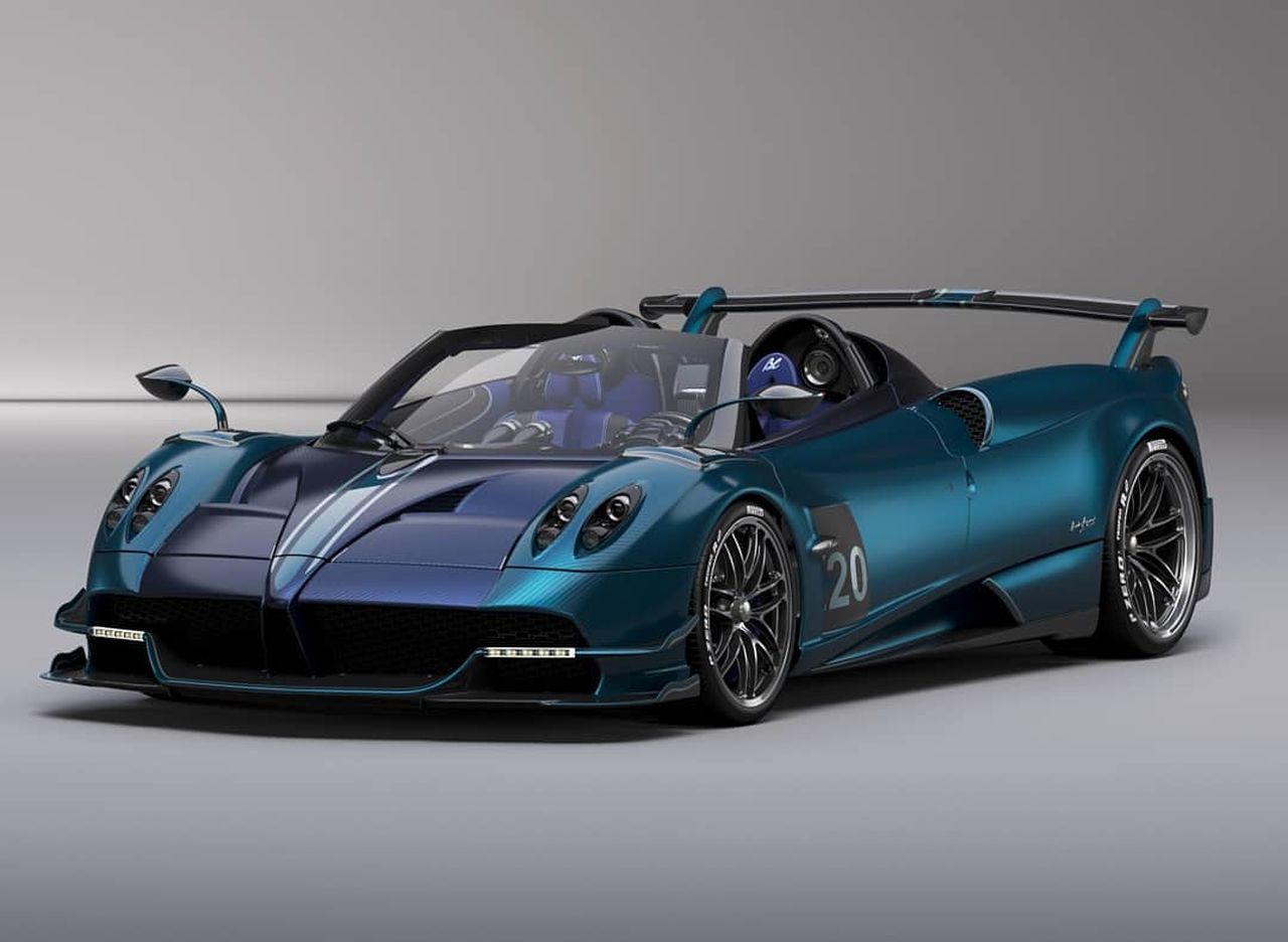 Pagani Huayra BC Roadster-Blue Carbon