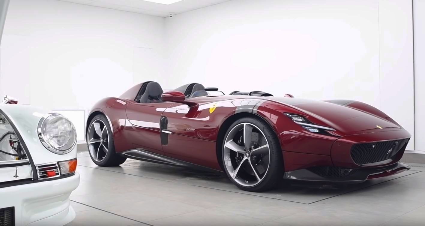 Burgundy Ferrari Monza SP2-Topaz Detailing