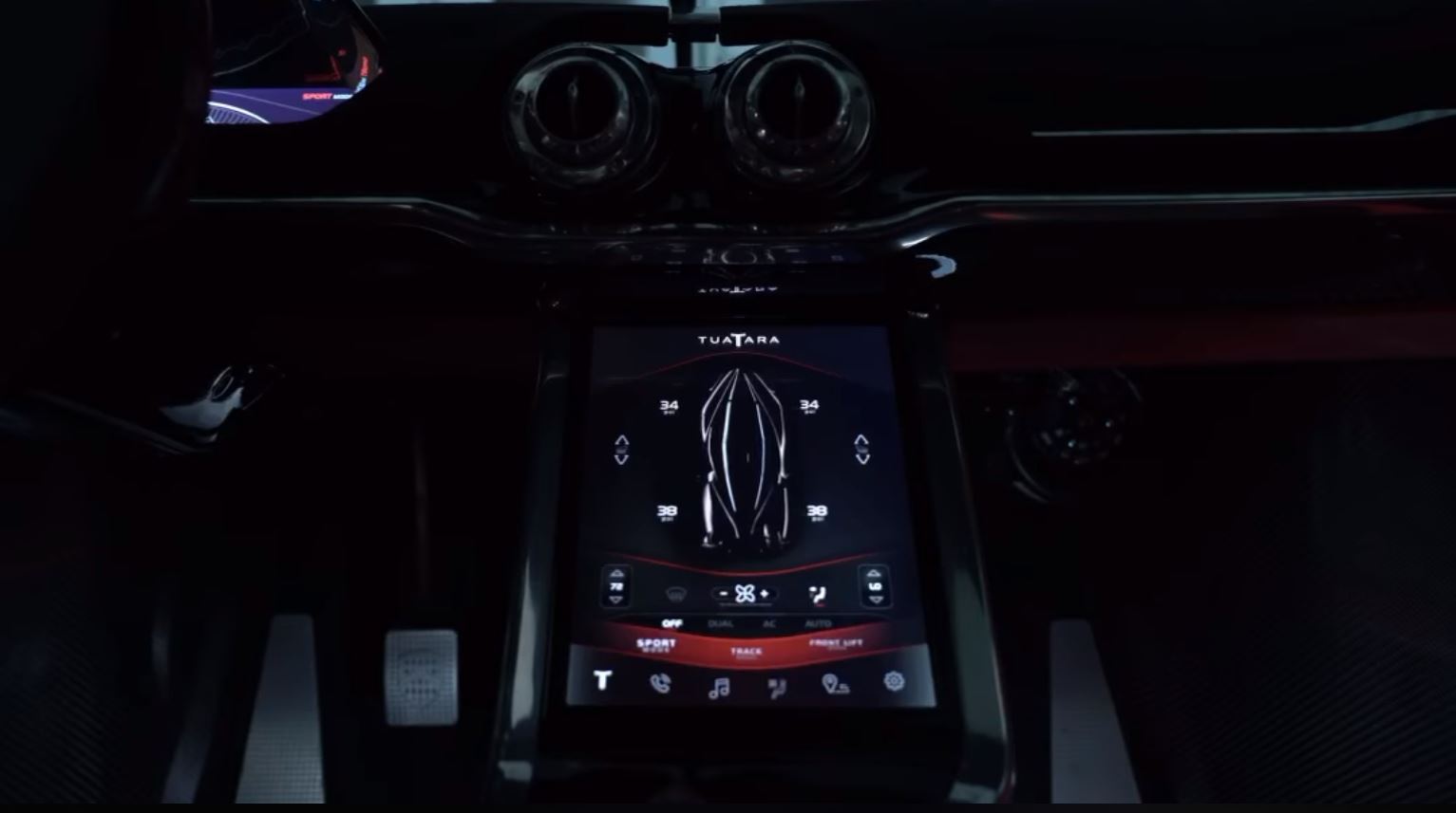 SSC Tuatara centre console