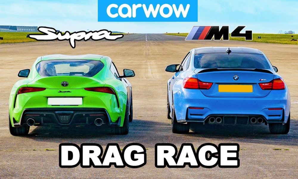 Drag Race: Tuned Toyota GR Supra takes on a stock BMW M4