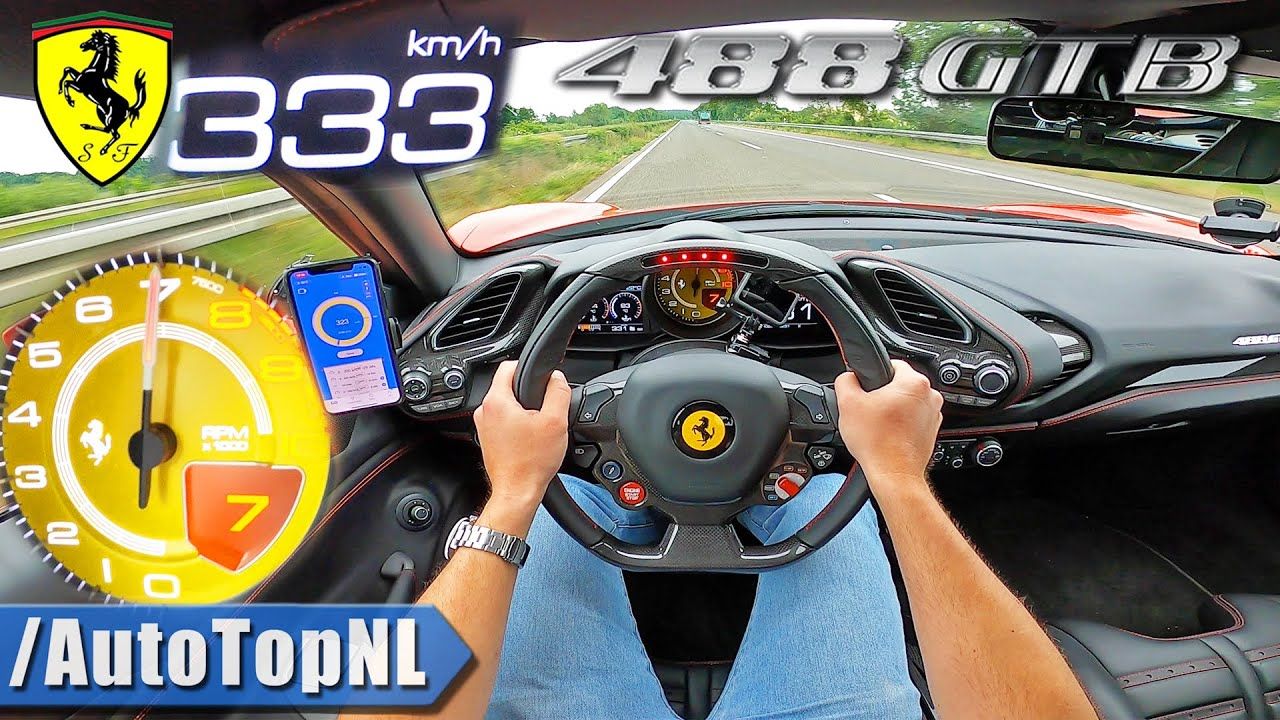 Ferrari 488 GTB-Top Speed-Autobahn
