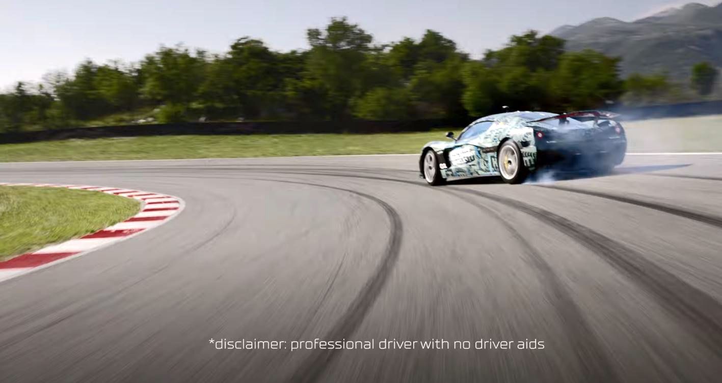 Rimac C-Two drifting